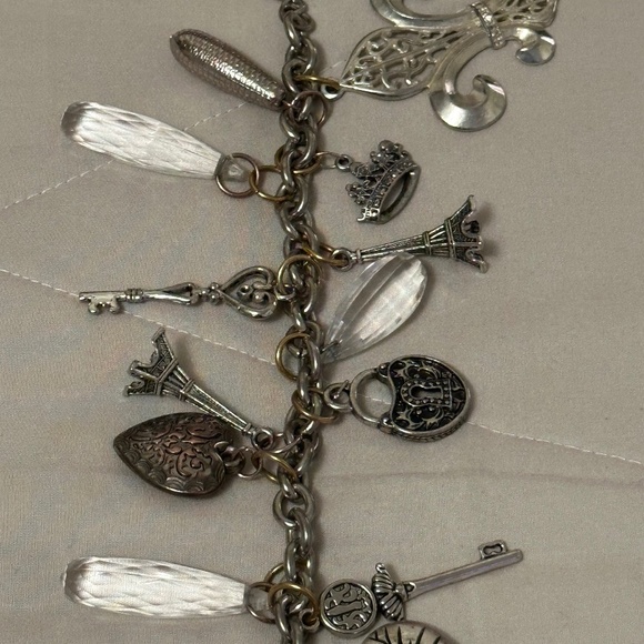 Vintage Statement piece! Charm bracelet w/lots of charms! Extremely unique! - Picture 7 of 9